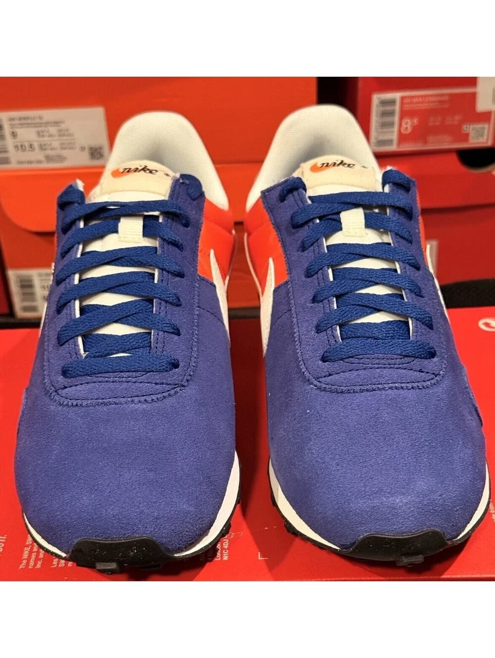 Nike Pre Montreal 17 Mens Size 8 Blue Orange Sneakers 898031-400 Authentic (095)